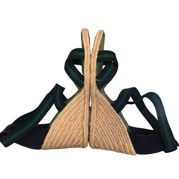 Lauren Ralph Lauren Espadrille Wedge Sandals Sz 8.5B Elastic Upper Preppy NOTE - Picture 7 of 16